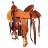 NRS Competitor Series Chestnut Poinsettia Barrel Saddle With Pencil Roll -NRS || STANCE || Classic Shop 39802 default l