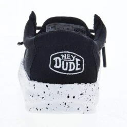 Heydude Toddler Hey Dude Wally Slub Black Canvas Casual Shoe -NRS || STANCE || Classic Shop 40029 001 04