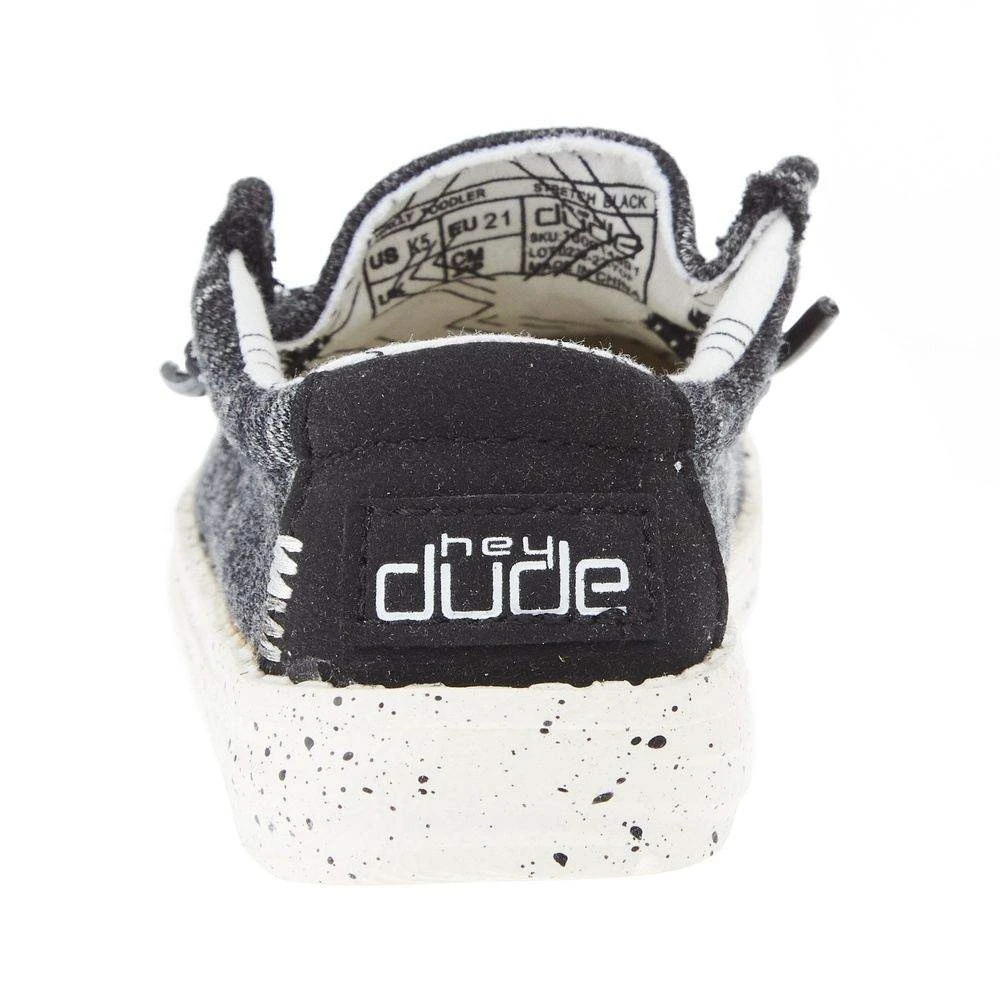 Heydude Wally Toddler Stretch Black 6 Heydude Wally Toddler Stretch Black - Image 4