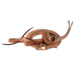 Nrs Tack Harness Flat Romal Rein With Popper