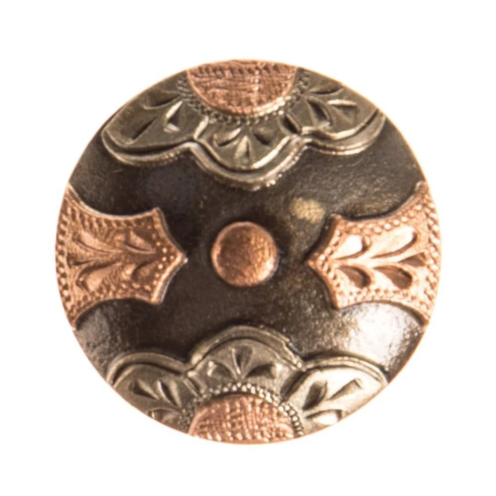 Wildfire Silver 1in. Copper Wheat Flower Concho 3 Wildfire Silver 1in. Copper Wheat Flower Concho