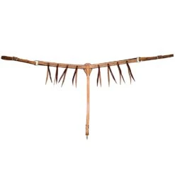 Cowboy Tack Roughout Buckstitch Latigo Strings 1 1/4in Breast Collar -NRS || STANCE || Classic Shop BC125BROC 1