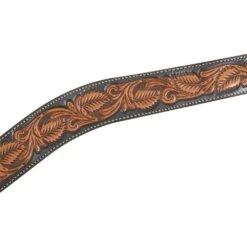 Martin Saddlery 2 In. Floral Tooled Dyed Edged Breast Collar -NRS || STANCE || Classic Shop BC20021FTDE 20CLOSEUP 20copy