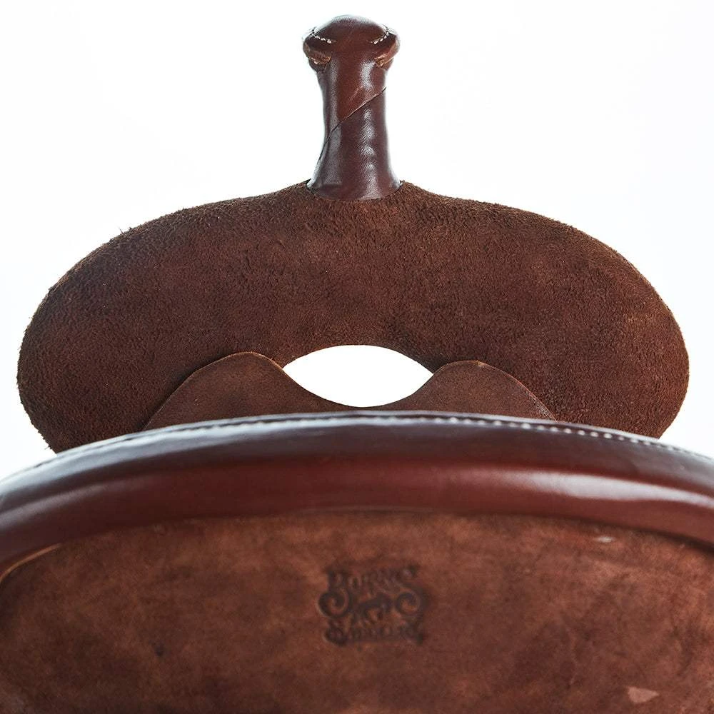 Burns Saddlery 13 Inch 20HDX Chocolate Roughout Barrel Saddle 5 Burns Saddlery 13 Inch 20HDX Chocolate Roughout Barrel Saddle - Image 3