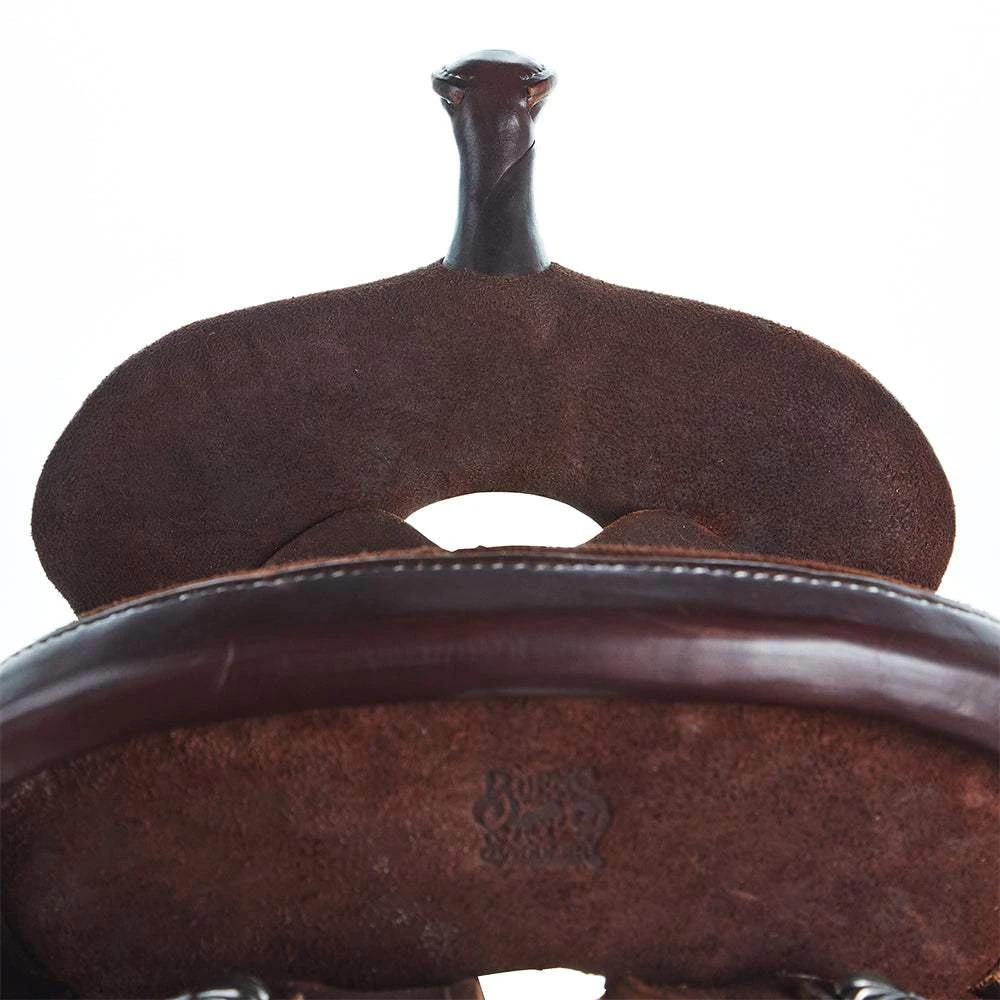 Burns Saddlery 14 Inch 30HD Chocolate Roughout Barrel Saddle 5 Burns Saddlery 14 Inch 30HD Chocolate Roughout Barrel Saddle - Image 3