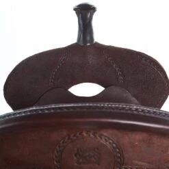Burns Saddlery 14 Inch 20FD Chocolate Roughout Barrel Saddle -NRS || STANCE || Classic Shop BR 3078 140 20 FD 2
