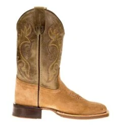 Kids Old West Suede Tan Foot With Olive Green Shaft Square Toe Boots -NRS || STANCE || Classic Shop BSC1906 41 7e59b96f a407 4ea1 af77 2c26a4d5f842