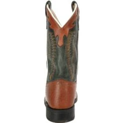 Old West Toddler Barnwood And Denim Blue Top Cowboy Boots -NRS || STANCE || Classic Shop BSI1872 back