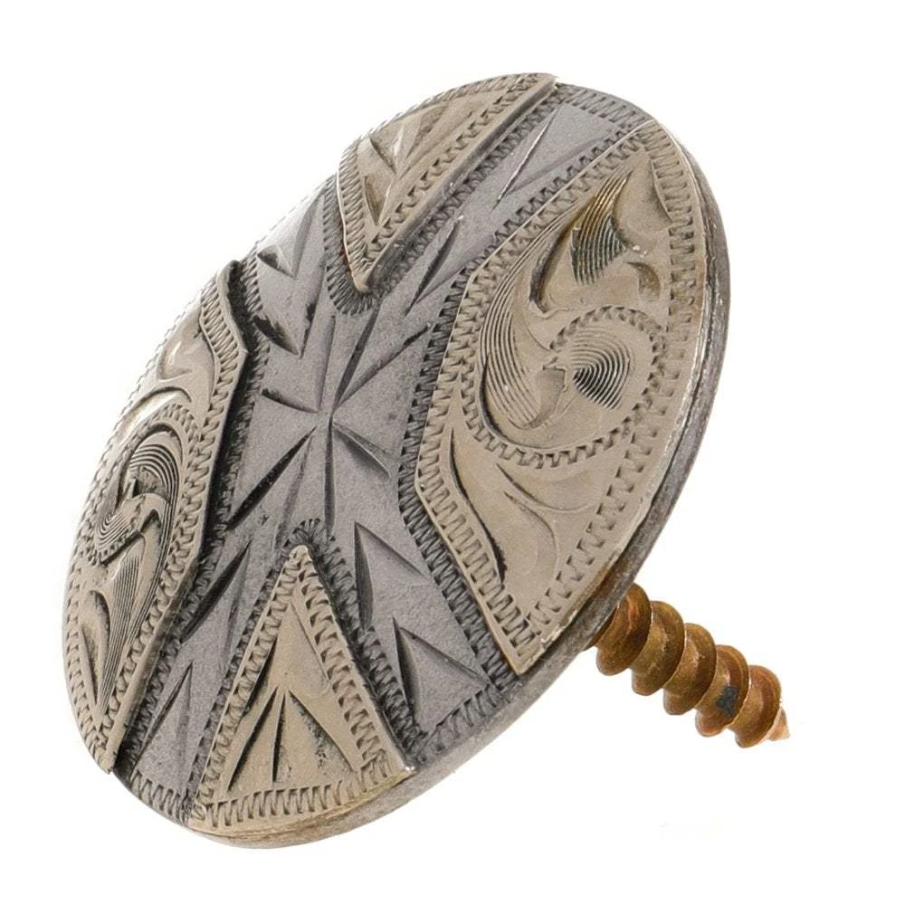 1 1/2in Wood Screw Silver Concho 4 1 1/2in Wood Screw Silver Concho - Image 2