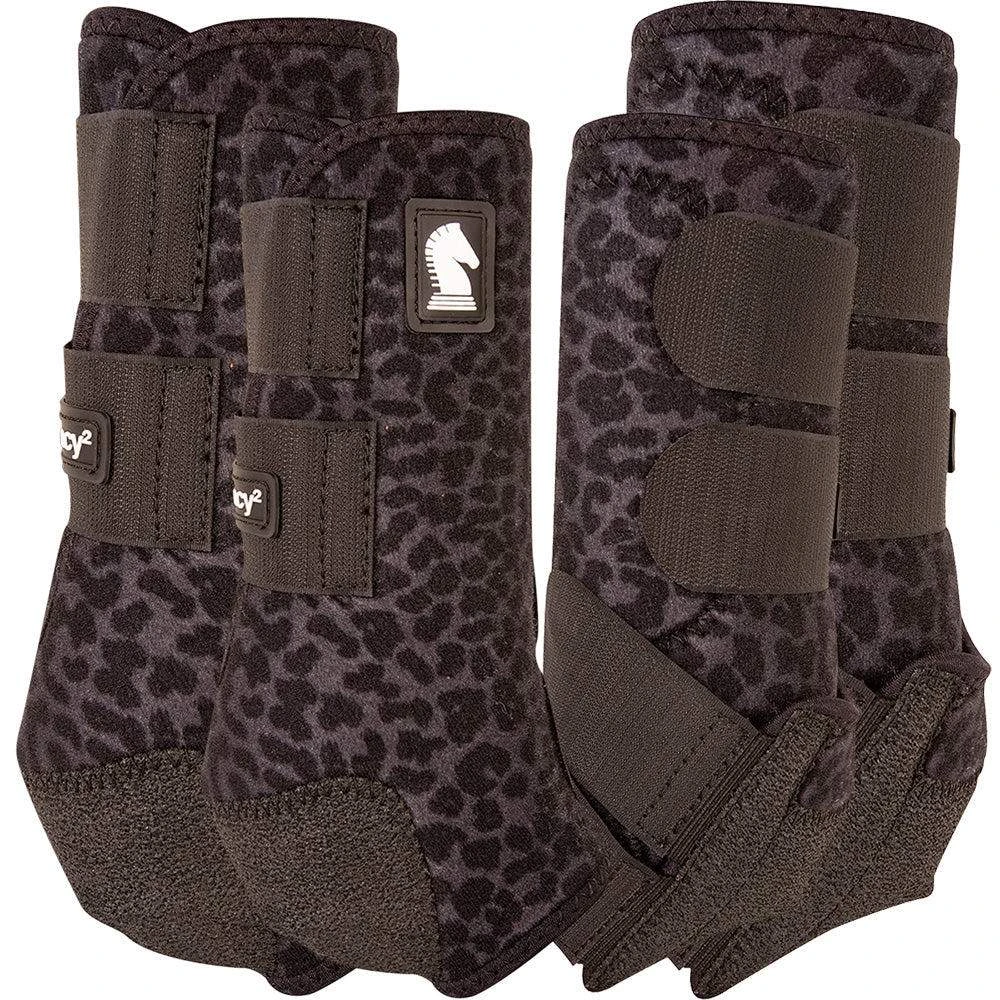 Classic Legacy2 4 Pack Black Leopard Splint Boots 4 Classic Legacy2 4 Pack Black Leopard Splint Boots - Image 2