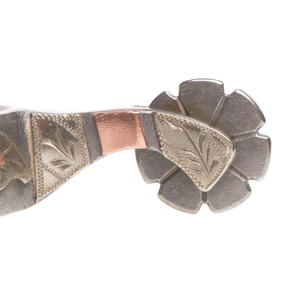 Cowpuncher Ladies Floral Spurs 4 Cowpuncher Ladies Floral Spurs - Image 2