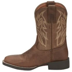 Justin Boots Youth Canter Junior Dusky Brown Kids Cowboy Boots 9 Justin Boots Youth Canter Junior Dusky Brown Kids Cowboy Boots -NRS || STANCE || Classic Shop JK7510 3
