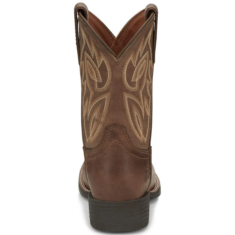 Justin Boots Youth Canter Junior Dusky Brown Kids Cowboy Boots 7 Justin Boots Youth Canter Junior Dusky Brown Kids Cowboy Boots - Image 5