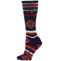 For Bare Feet Men's Navy Wrangler Aztec Socks -NRS || STANCE || Classic Shop K301 NAVY 03