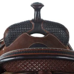 Martin Saddlery Floral Overlay Black Bison Seat Team Roper -NRS || STANCE || Classic Shop NRS 6747 2