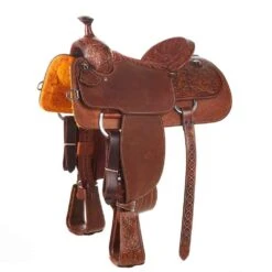 Martin Saddlery Martin Saddlery Weathered Antique Rust Suede Seat Team Roper -NRS || STANCE || Classic Shop NRS 6750