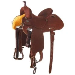 Martin Saddlery Chest Crown C With Painted Buckstitch Barrel Saddle -NRS || STANCE || Classic Shop NRS 97CROBS