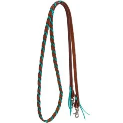 Rafter T Ranch Company Leather Laced Barrel Reins -NRS || STANCE || Classic Shop RN 220 TQ