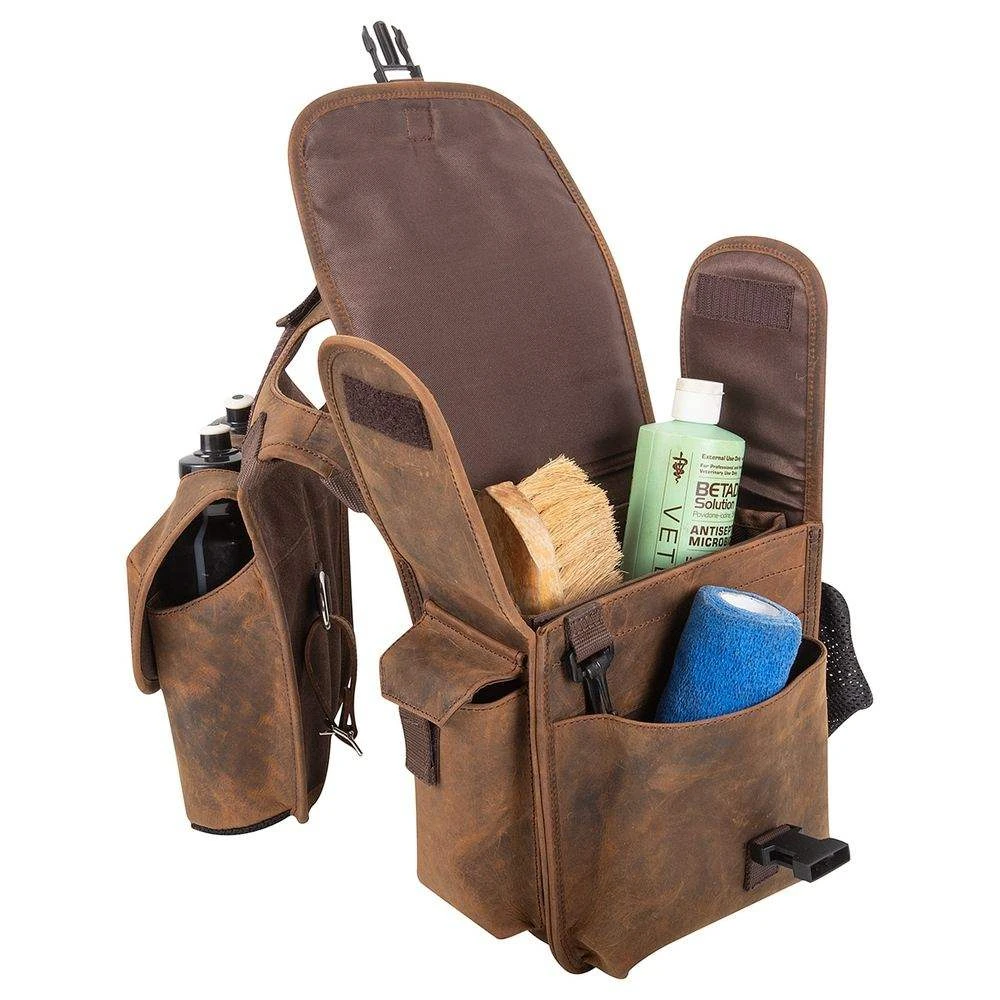 Cashel Company Distressed Leather Medium Horn Bag 5 Cashel Company Distressed Leather Medium Horn Bag - Image 3