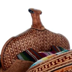 Tough 1 10in. Woven Serape Seat Barrel Saddle 8 Tough 1 10in. Woven Serape Seat Barrel Saddle -NRS || STANCE || Classic Shop SR1610 3