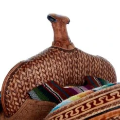 Tough 1 13in. Woven Serape Seat Barrel Saddle -NRS || STANCE || Classic Shop SR1610 32