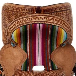 Tough 1 13in. Woven Serape Seat Barrel Saddle -NRS || STANCE || Classic Shop SR1610 42