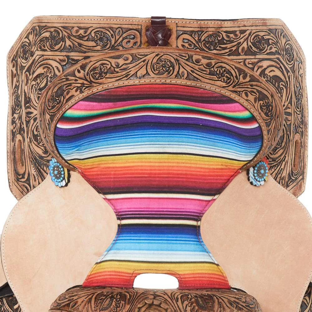Tough 1 10` Serape Print Saddle (Side To Side) 5 Tough 1 10` Serape Print Saddle (Side To Side) - Image 3