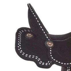 Tomahawk Black Roughout 14 1/2 Inch Lightweight Barrel Saddle With Buckstitch -NRS || STANCE || Classic Shop TH BAL006145WR 4