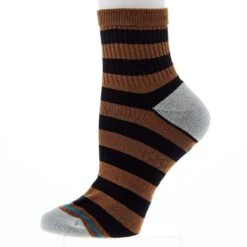 Stance Women's Anything QTR BlackBrown Socks 8 Stance Women's Anything QTR BlackBrown Socks -NRS || STANCE || Classic Shop W356B23ANY BBRN 02